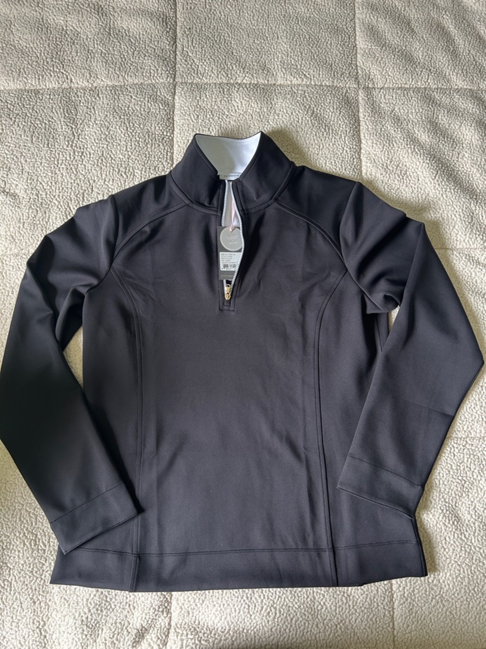 Fairway & Greene Black Quarter-Zip Pullover